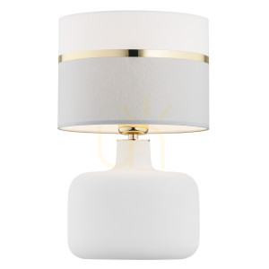 Lampa stołowa ARGON Beja biała złota 4361 E27 1x15W IP20