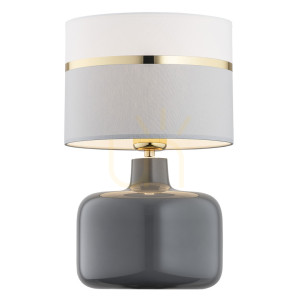 Lampa Stołowa Argon Beja Biało-Szara Złota 4362