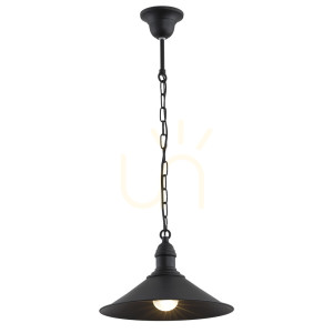 Lampa Wisząca ARGON Erba Czarna E27 IP20 631