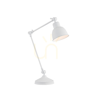 Lampa Stołowa Argon Eufrat Biała Stal E27 IP20 3194