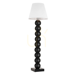 Lampa podłogowa Argon Fudżi 4059 biała czarna szklana E27 IP20