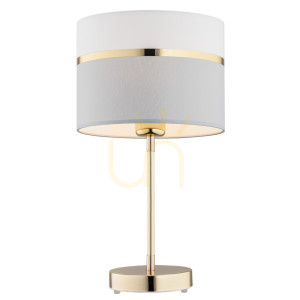 Lampa Stołowa Argon Kaser Biała Złota E27 IP20 4298