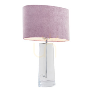 Lampa Stołowa Argon Prato Różowa Transparentna 3841