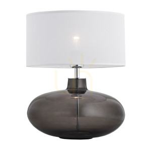 Lampa Stołowa Argon Sekwana Dymna Szkło E27 3050