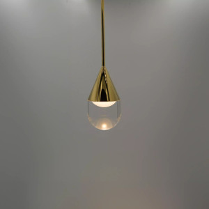 Lampa Wisząca do Łazienki NATA złota PL0104-GD