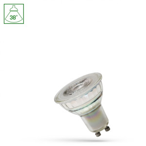 Led Gu10 230 V 3,5 W Smd 38st Ww Z Soczewką Szklana Spectrum