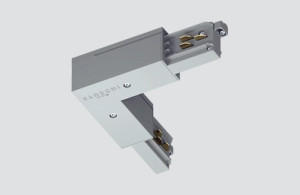 Łącznik kątowy wew. typ L czarny ONETRACK Stucchi 9011/B