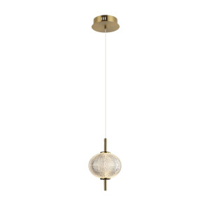 Mosiądz Lampa Wisząca Lazie LED