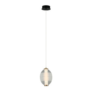 Czarna Lampa Wisząca Rinot LED