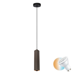 Brązowa Lampa Wisząca Tecno GU10