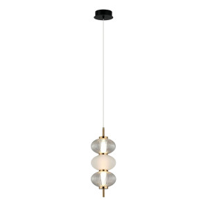 Czarna Lampa Wisząca Testa LED