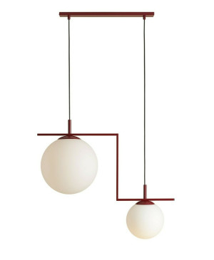 Lampa Wisząca Zac 2 Red Wine Matte ALDEX 1038H15_2