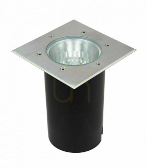 Lampa najazdowa SU-MA Pabla srebrna 18x18 cm 75W M4030