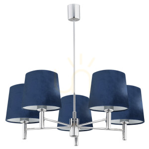 Żyrandol Argon Bolzano granatowy 5xE27 IP20 2074