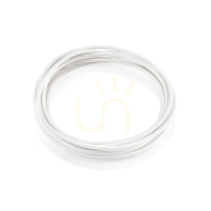 Kabel w oplocie tekstylnym Ideallux CAVI biały 5 m 301624