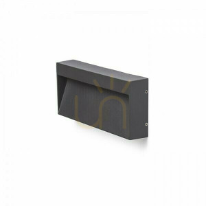 Kinkiet Aqila Rc ścienna Antracyt 230 V Led 6 W Ip54 3000 K