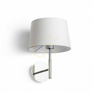Kinkiet Broadway ścienna Biała Chrom 230 V Led E27 15 W