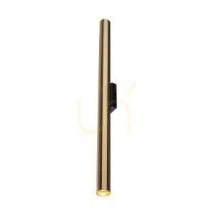 Kinkiet Antigo Akadi 2x MR11 mosiądz polerowany czarny 70 cm 8877