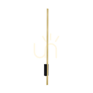 Kinkiet Antigo Ebora 1 LED mosiądz mat czarny 90 cm 8241