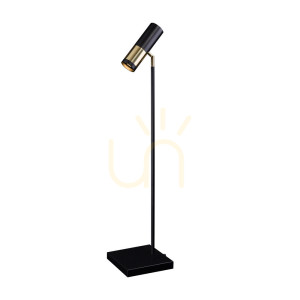 Lampa stołowa Antigo Kavos czarna mosiądz polerowany 90 cm 8376
