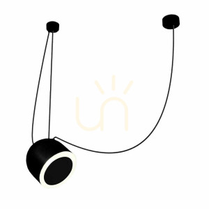 Lampa wisząca Antigo DOBO 1 czarna stal E14 80 cm 9035