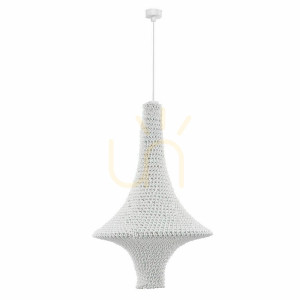 Lampa wisząca Antigo Alda L biała 50 cm E27 LED 5116