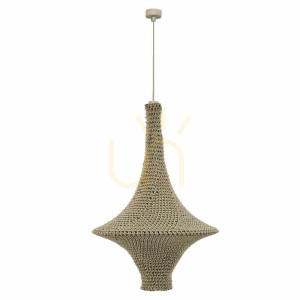 Lampa wisząca Antigo Alda L beżowa 50 cm 5119