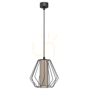 Lampa wisząca Antigo Alkaza czarna platyna GU10 1-punktowa 5023