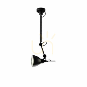 Lampa wisząca Antigo Daisen czarna 93 cm E27 5623