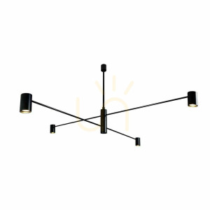 Lampa wisząca Antigo Dakata 4 czarna LED MR11 124,5 cm 5636