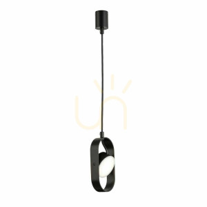 Lampa wisząca Antigo Furoku 1 LED czarna 123 cm 7936