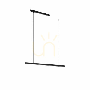 Lampa wisząca Antigo Hanawa LED 90 cm czarna 8652