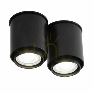 Plafon Antigo Iga 2 czarny GU10 95 mm 1116