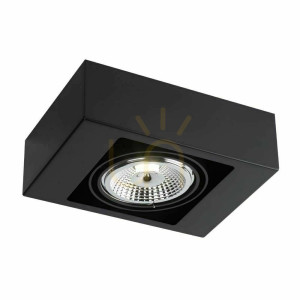 Plafon Antigo Koga 1 czarny LED ES111 25x18x8 cm 1152