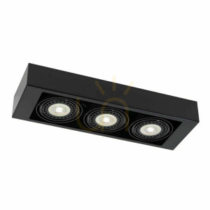 Plafon Antigo Koga 3 czarny LED ES111 55x18x8 cm 1154