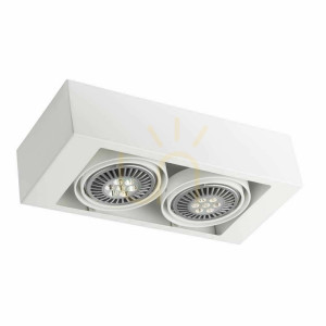Plafon Antigo Koga 2 biały LED ES111 40x18 cm 7121