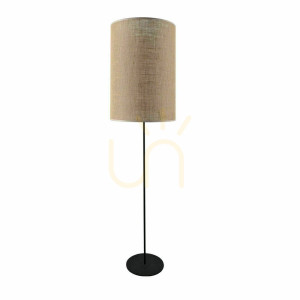 Lampa podłogowa Antigo Lamego F Wąska jutowa 170 cm E27