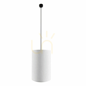 Lampa wisząca Antigo Lamego 1xE27 biała tkanina stal 35 cm 5190