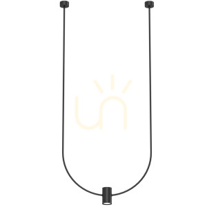 Lampa wisząca Antigo no. C czarna 58 cm GU10 LED 5086