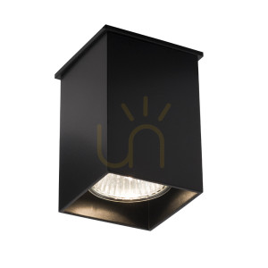 Plafon natynkowy Antigo Toda 1101 czarny GU10 LED 9 cm