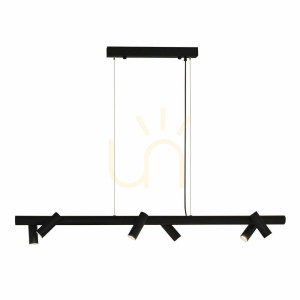 Lampa wisząca Antigo Yabu 6 czarna 120 cm 5067