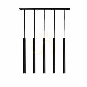 Lampa wisząca Antigo Yabu 5 czarna LED MR11 5528