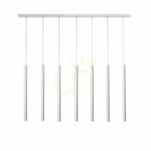 Lampa wisząca Antigo Yabu 7 biała 7576 LED MR11 140 cm