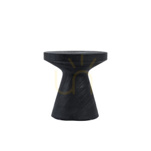 Stolik boczny BAZAR BIZAR Gravity czarny Suar Wood 40 cm
