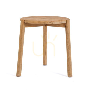 Stolik boczny BAZAR BIZAR Gilimanuk Outdoor Collection drewniany tekowy naturalny 47 cm