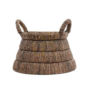 Kosz wiklinowy BAZAR BIZAR Chisomo naturalny z liścia bananowca Baskets