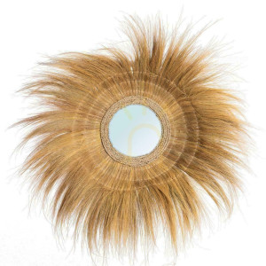 Lustro BAZAR BIZAR naturalne z trawy, 90 cm, kolekcja Mirrors