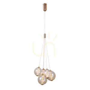 Złota Lampa Wisząca Butero LED