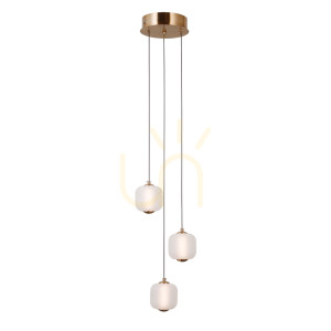 Złota Lampa Wisząca Ganti LED