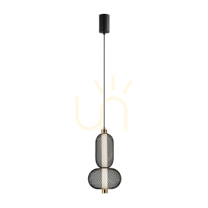 Czarna Lampa Wisząca Marco LED
